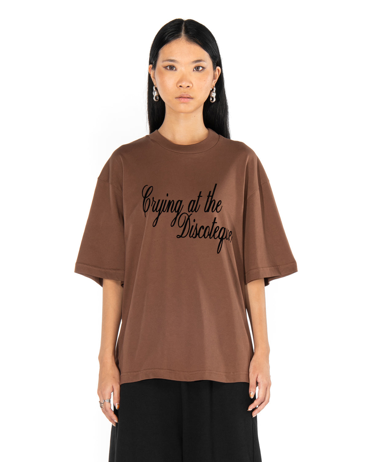 Crying@Disco T-Shirt | Blowhammer, color_brown